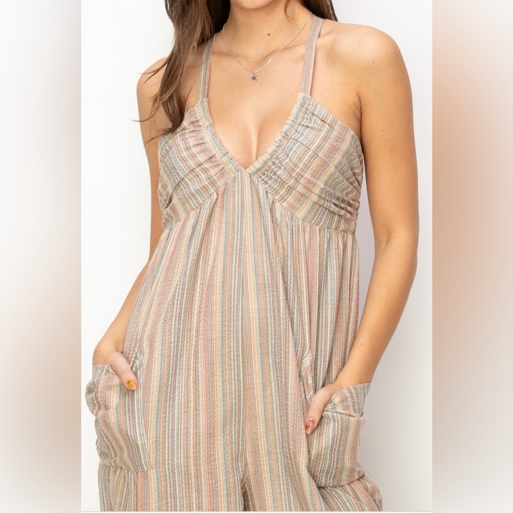 “Sunset at the park jumpsuit” NWT boutique jumpsuit - Picture 4 of 9